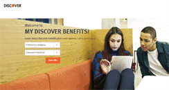 Desktop Screenshot of mydiscoverbenefits.com