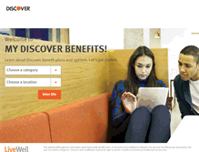 Tablet Screenshot of mydiscoverbenefits.com